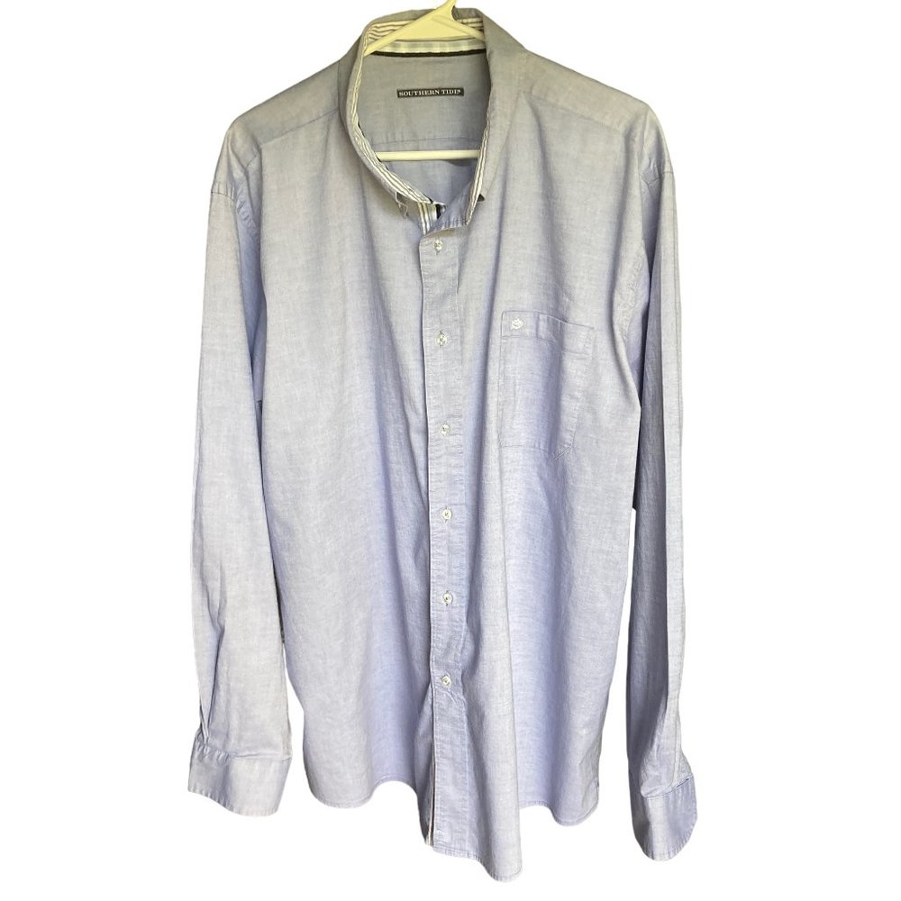 Southern Tide Men's Blue Button Down Shirt, Size XXL - Picture 1 of 9